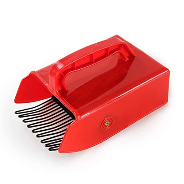 (red, 24 x 14 cm) Blueberry and blackberry comb, berry picker wit