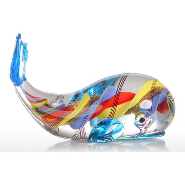 Färgglad valpresentprydnad glasblåst djurfigur Hom
