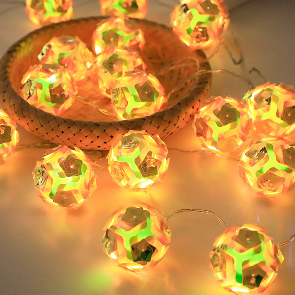 3m 20 LED lysstreng laser ball festival julelys