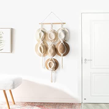 Makrame Hatteholdere Hat Rack for Wall Cowboy Hat Holder Display