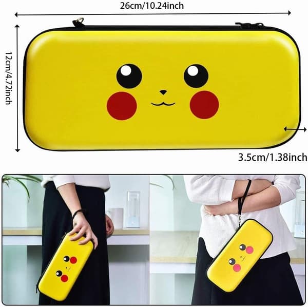 Gul - 1 stk. Switch/Switch OLED etui, Switch beskyttelsespose, Sw