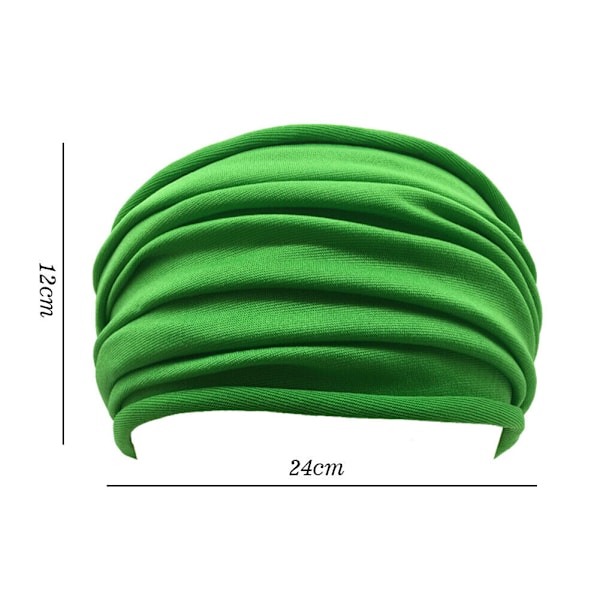 Myk kvinnelig elastisk hodebånd, stretch løpebånd, bredt hårbånd Y