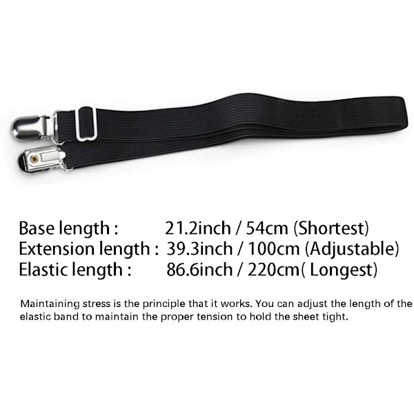 Sengelagen Klips Lagen Fasteners Suspenders Stropper Grippere Klips