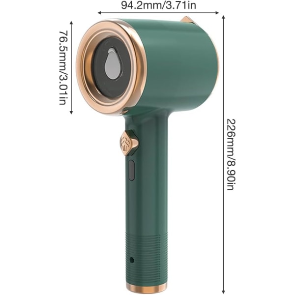 (Lyselilla) Mini foldejernet, foldbart dampstrygejern (med 50 ml vandtank)