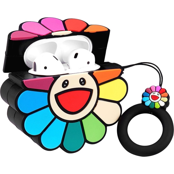 Sun Flower for Airpod 3 Case, Cartoon Cute Fashion Cool Silikon