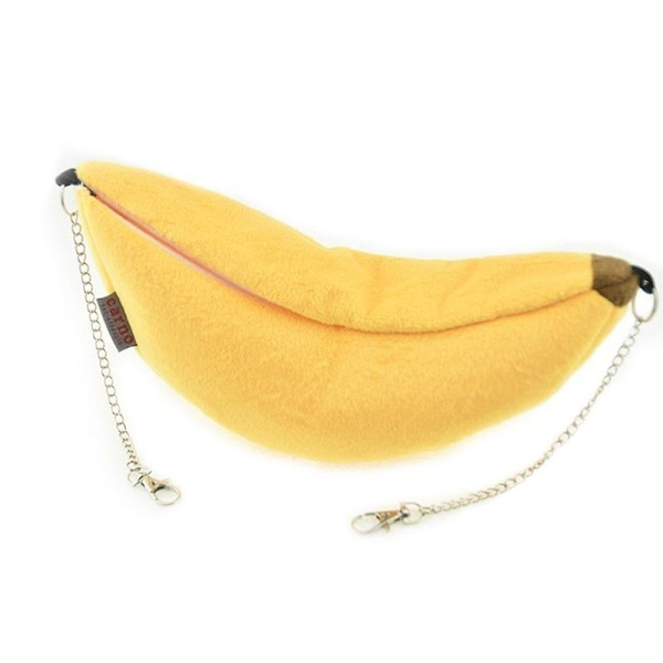 Bananformad Hamsterbädd Hängmatta Liten Djur Varm Bädd Hus