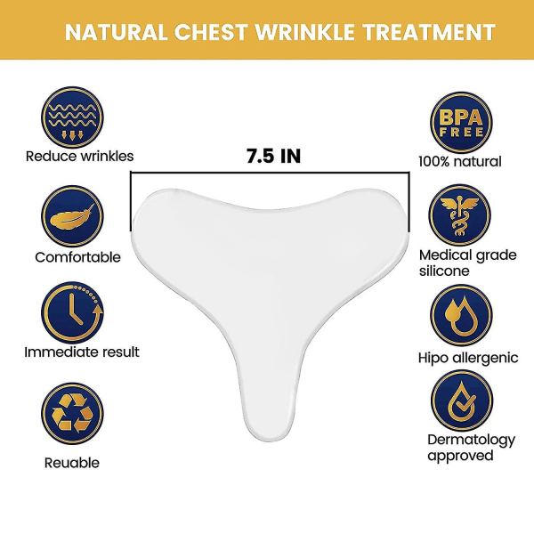Anti-rynkor lappar - Anti-rynkor bröst silikonplatta, slät
