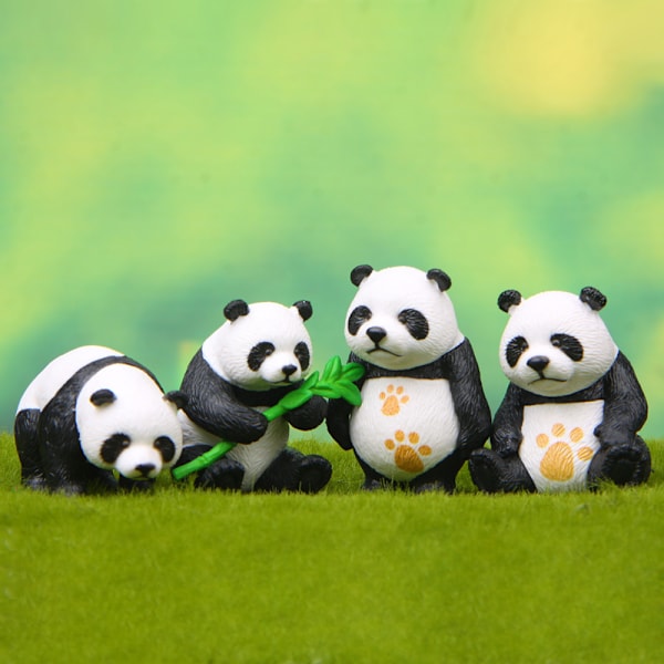Panda kakepynt dekorasjon kaketilbehør Creative Minia