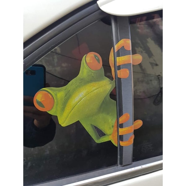 3D Cute Peep Frog Funny Car Stickers Truck Window Vinyl Decal Aut