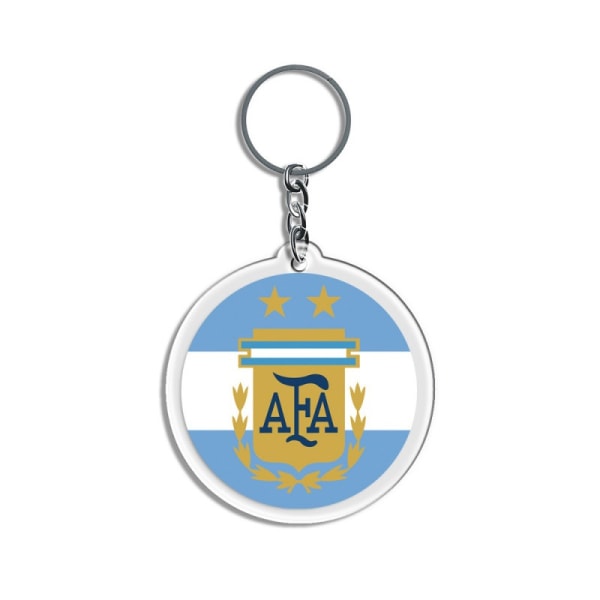 2 stk 2022 VM i fotball nøkkelring Souvenir - Argentina flagg Ac