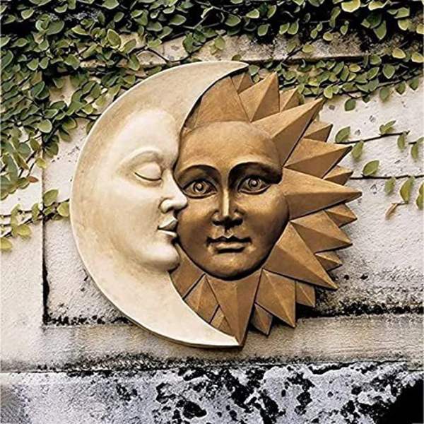 Porch Wall Decor Måne Og Sol Hængende Plakat Himmelkunst I