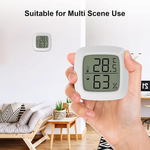 Termometer Hygrometer Digital Inomhus Termometer Inomhus Hygrometer, Mini Termometer för Hem Terrarium Bebisrum Inkubator Källare Kapprum etc