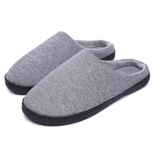 25cm - Gray - Women's Slippers Men's Slippers Memory Foam Men's