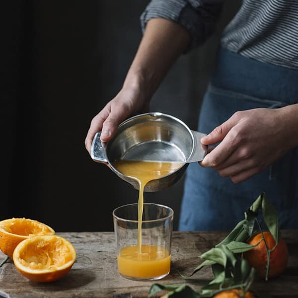 Sitronspresser, manuell sitruspresser, rustfritt stål juicer, Re