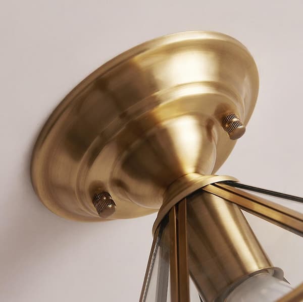 19cm Kobberloftlampe 220V E27 Uden Pære