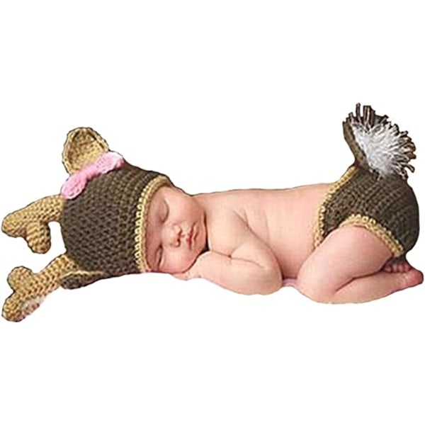 Vastasyntyneen baby valokuvaus rekvisiitta asut Lovely Boy Hat Pant G