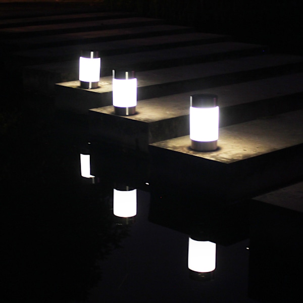 Koldt hvidt lys Sol Mini Yard Jord stik LED Have Lys så