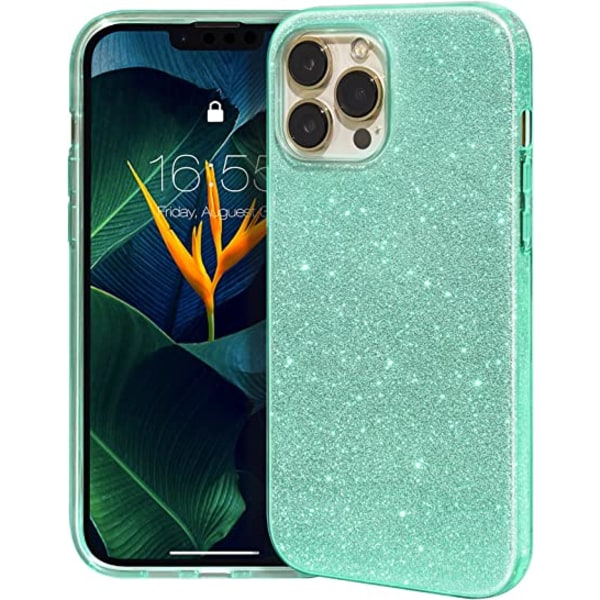 Vert , Coque Paillette Compatible avec iPhone 13 Pro Coque Houss