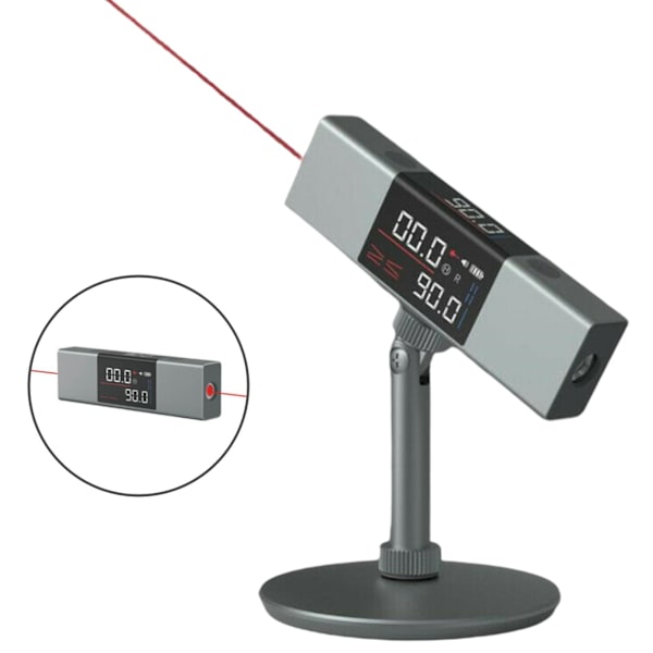 2 i 1 laser vinkelmåler vinkelmåler lasernivå linjal Type-c Ch