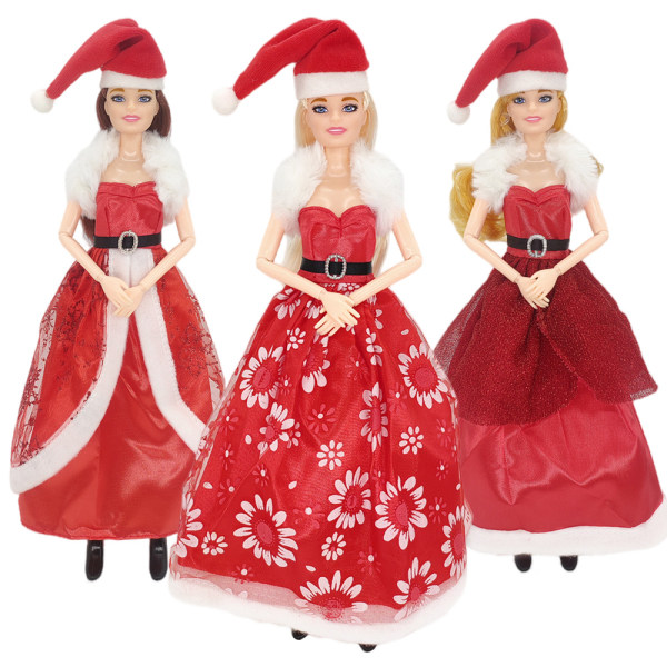 11 tommers nissehue sett kle opp mote barbie dukke prinsesse