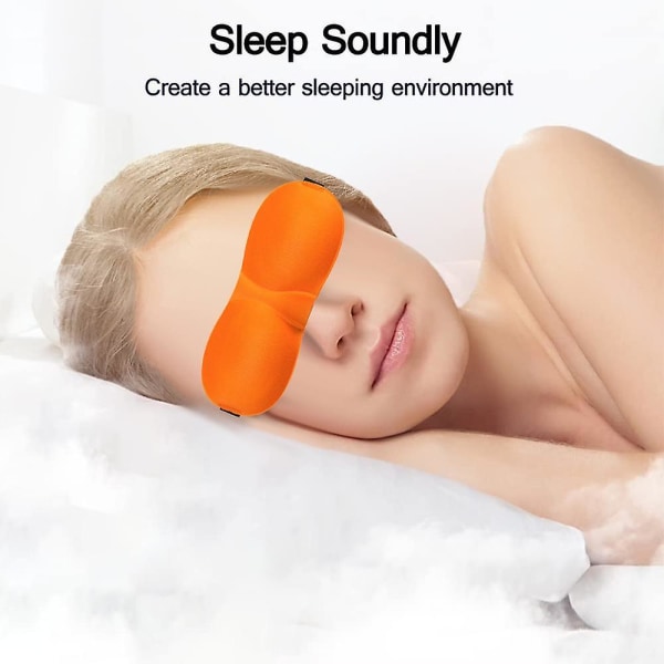 Sleep Mask Pack 3 kpl, valoa estäviä 3D-silmänaamioita Sleepille