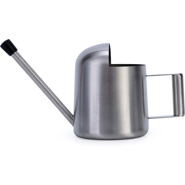 Thick Brushed Stainless Steel Watering Can 500ml Long Spout Mini