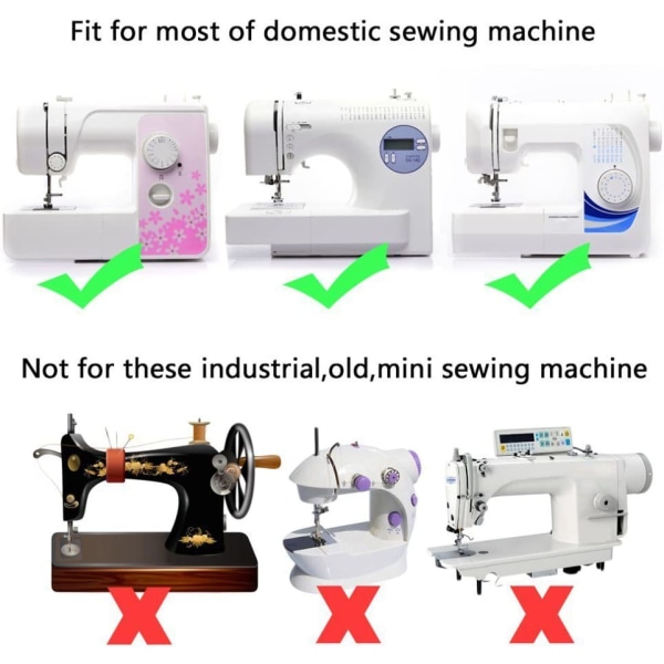 32 stk symaskine trykfodssæt til husholdningsartikler (32 stk)