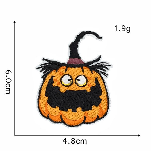 Halloween hekseflaggermus brodert merke