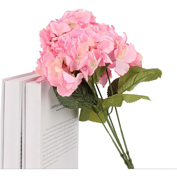2-pack konstgjorda sidenhortensior - för blombuketter, H