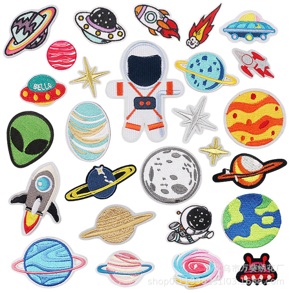 27 stykker computerbroderi standard astronautbroderi c