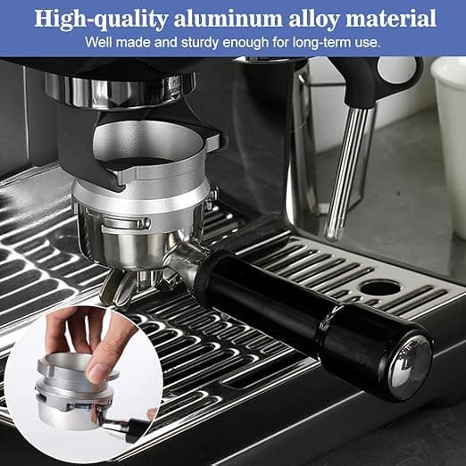 Aluminiumsdoseringsring Espressodoseringring 54MM Kaffe Doseringsfunnel