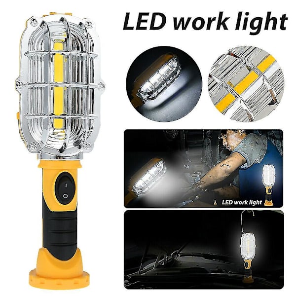 Bærbar COB LED magnetisk arbejdslys inspektionslampe trådløs håndlygte