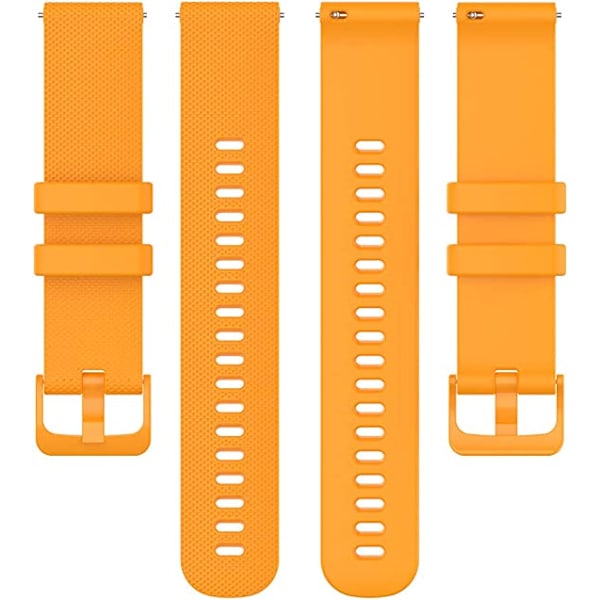 20mm Bärnsten Gul Silikon Rem Flexibelt Silikon Gummi Snabbt