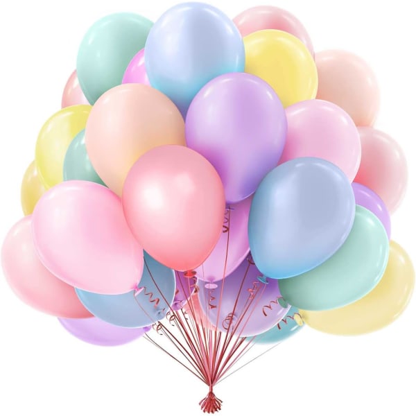 100 st ballonger, födelsedagsfest, pojkar flickor födelsedag, födelsedagsfest, bröllopsdag, babyshower, födelsedagsdekoration