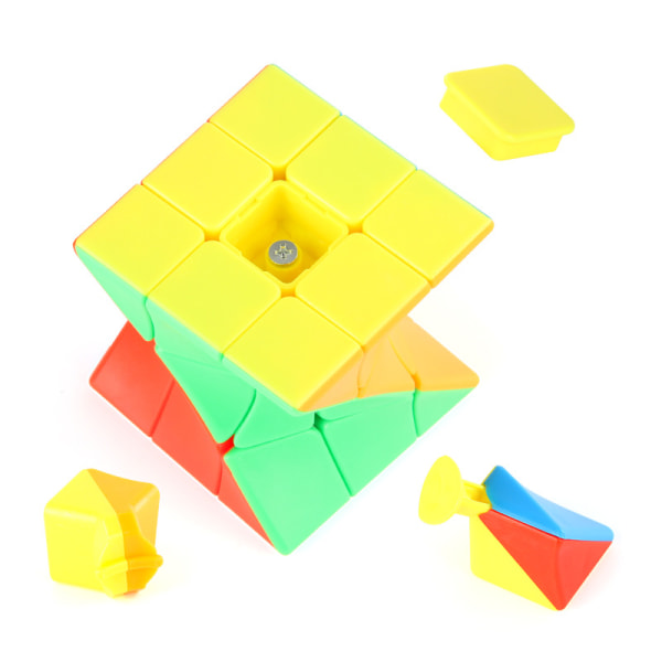 2 stk 3. Ordre Special Solid Colour Rubik's Cube Fun Educationa