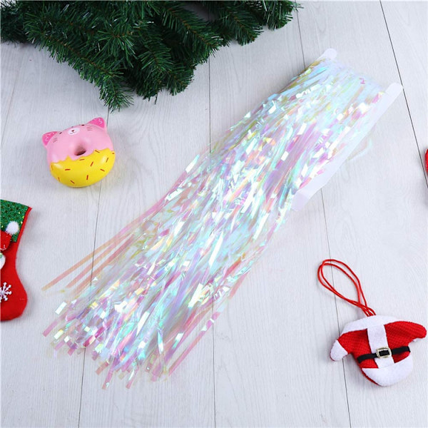 2 kappaletta XtraLarge Iridescent Fringe -verhoa, 3,28x8 jalkaa -Iride