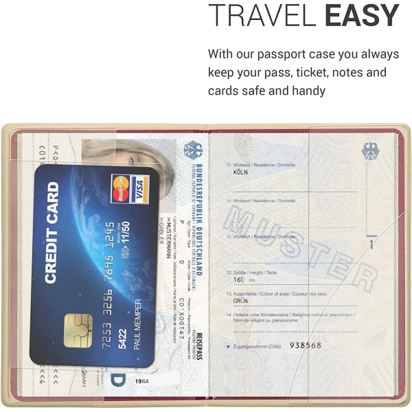 Reisepassholder - Klaffveske med elastisk lukking - Passpo