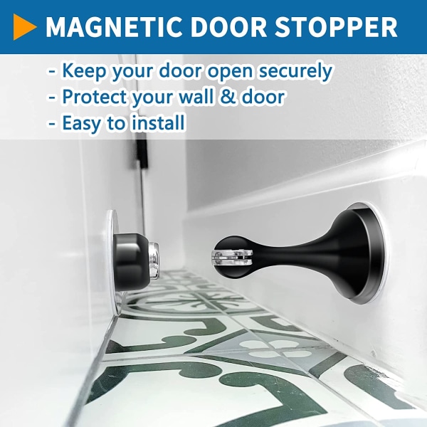 magnetisk dørstopper, dørstopper i rustfritt stål, dørholder