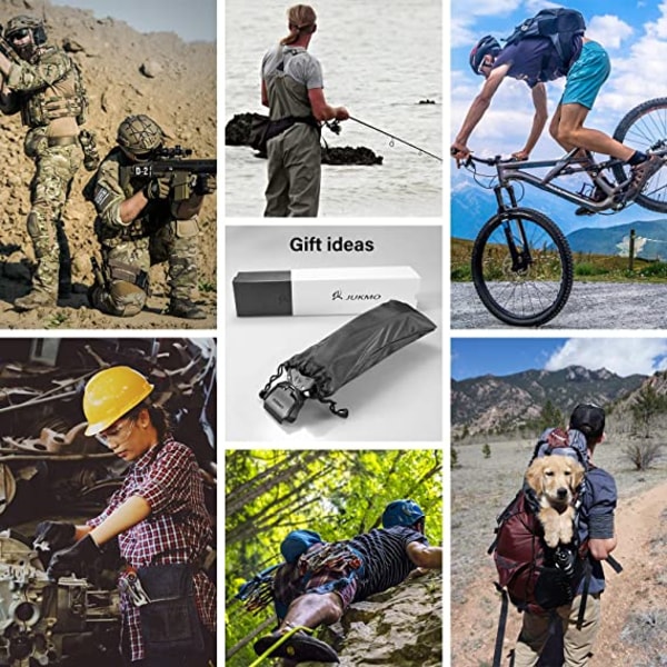 Taktisk belte, Militær tur- og riggerbelte i 1,5\" nylon, arbeidsbelte med