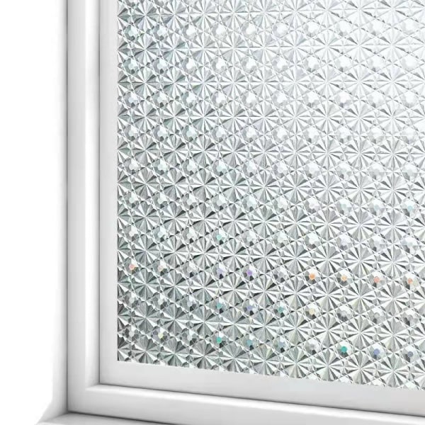 Diamond privacy vinduesfilm (30x200cm), non-stick matteret glas