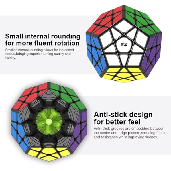 2 kuutiota, 3x3x3 viisikulmainen nopeuskuutio dodekaedri taikakuutio p