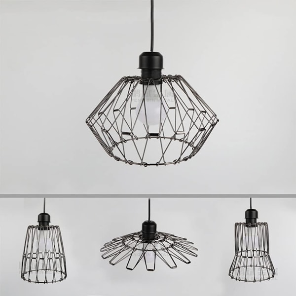 Retro Multi-form Lampeskærm til Loftsophæng, DIY Skærm S