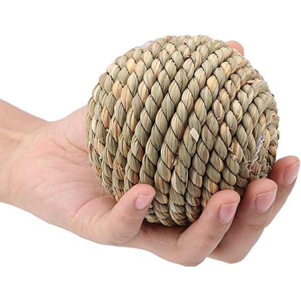 Kjæledyr Rattan Ball Toy Naturlig Trygg Kjæledyr Kjæledyr Toy Papegøye Toy Ball R