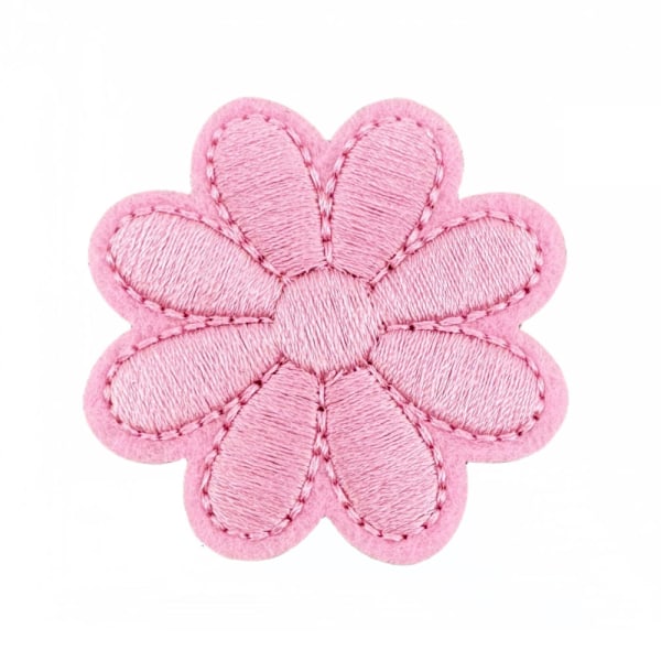 Broderad patch, patch-16 stycken (gul/rosa) C