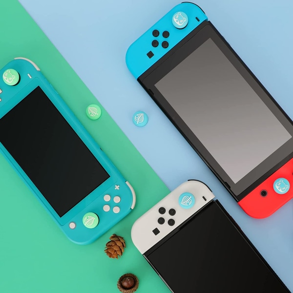 Søte tommelgrephetter for Nintendo Switch/Lite/OLED-kontroller (L