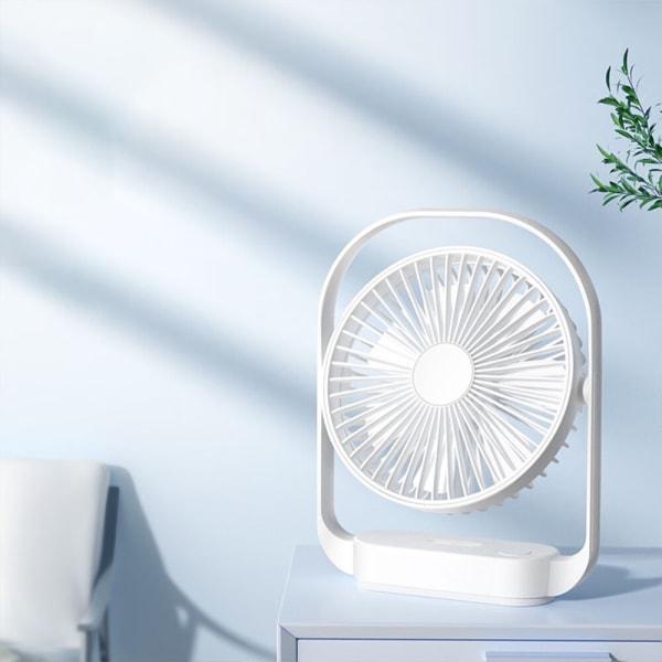 (Grøn) Lille skrivebords USB-ventilator Stille mini skrivebords elektrisk ventilator