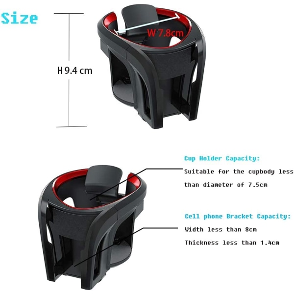 Auton mukiteline, 2-in-1 auton mukiteline älypuhelimelle Sturdy Mate