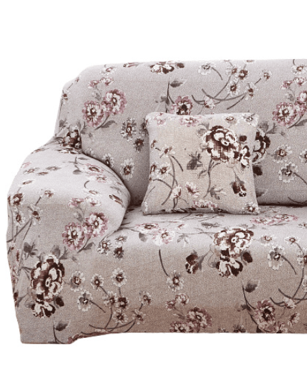 Sofaovertrekk 2 Seater 140-180cm Blomster Sofaovertrekk med Armlener Mo