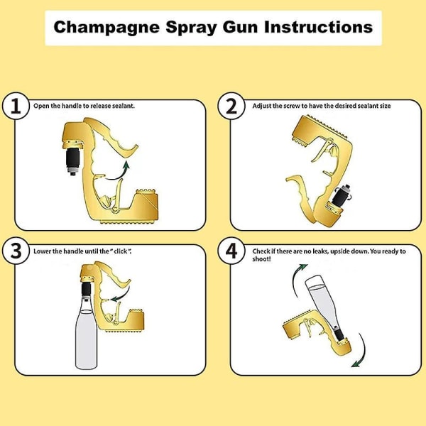 Champagne spray vatten pistol flaska öl spray bar fest