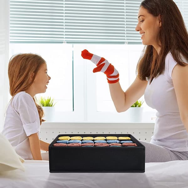 2 stk. Non-Woven sammenklappelig skuffeorganizer til undertøj, bh'er,